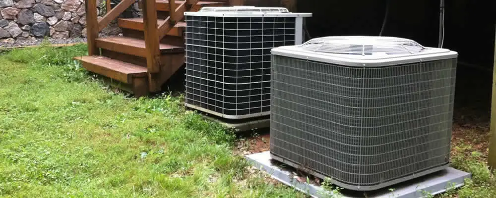 Heat pump installation and service units outside a home in Saint Charles, MO